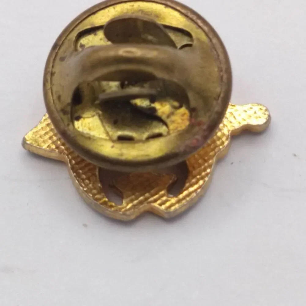 Vintage Shriner Masonic India Temple 25 Year Service Lapel Pin Gold Tone Badge